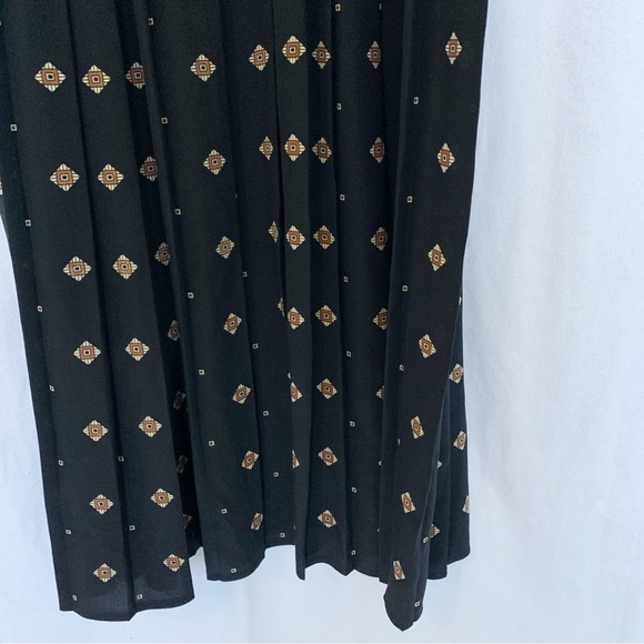 Vintage Neiman Marcus // black silk shirt dress size 12 jun2 - Picture 3 of 8